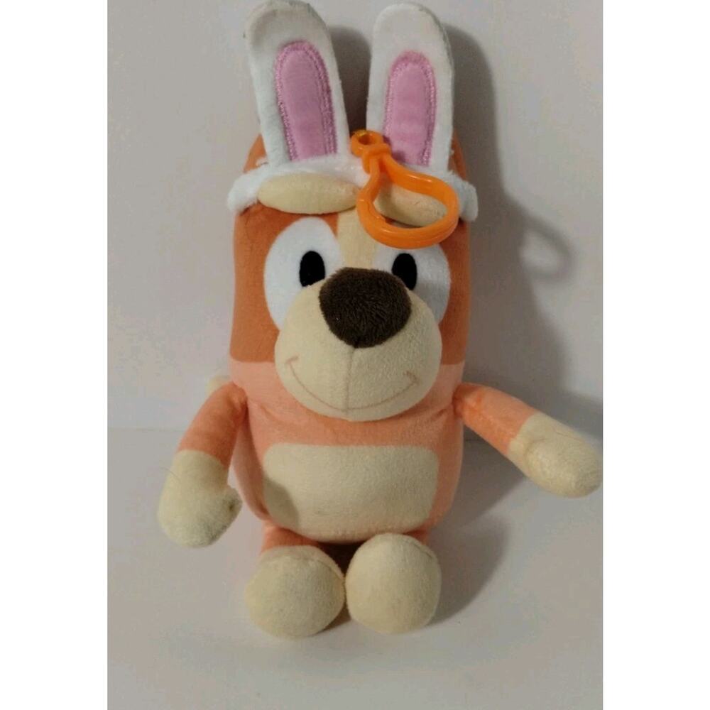 Bluey 8” Collectible Plush Toy - Bingo with Bunny Ear Headband
